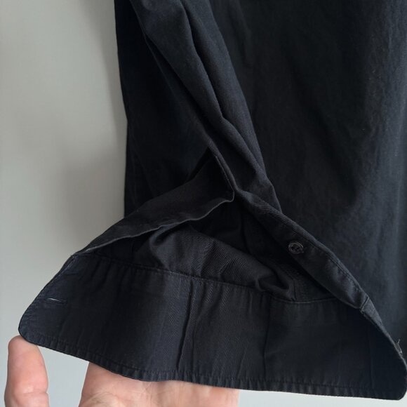 Ice Play Black Cotton Button-Up Shirt – Back Logo, Made in Italy - Picture 3 of 6